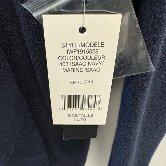 Isaac Mizrahi Navy Blue Pullover Sweater Crewneck - Picture 4 of 6